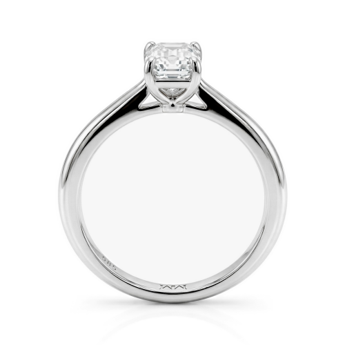 Elysium - Emerald Solitaire Moissanite Ring