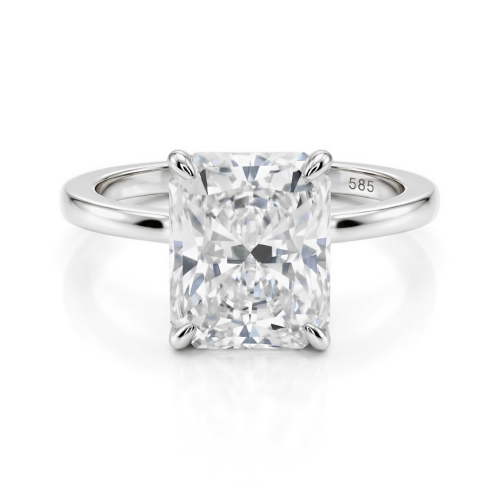 Radiana - Radiant Solitaire Moissanite Ring