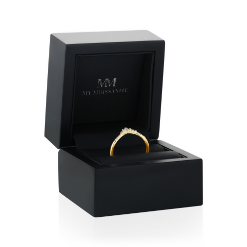 Serenella - Marquise and Round Moissanite Wedding Band