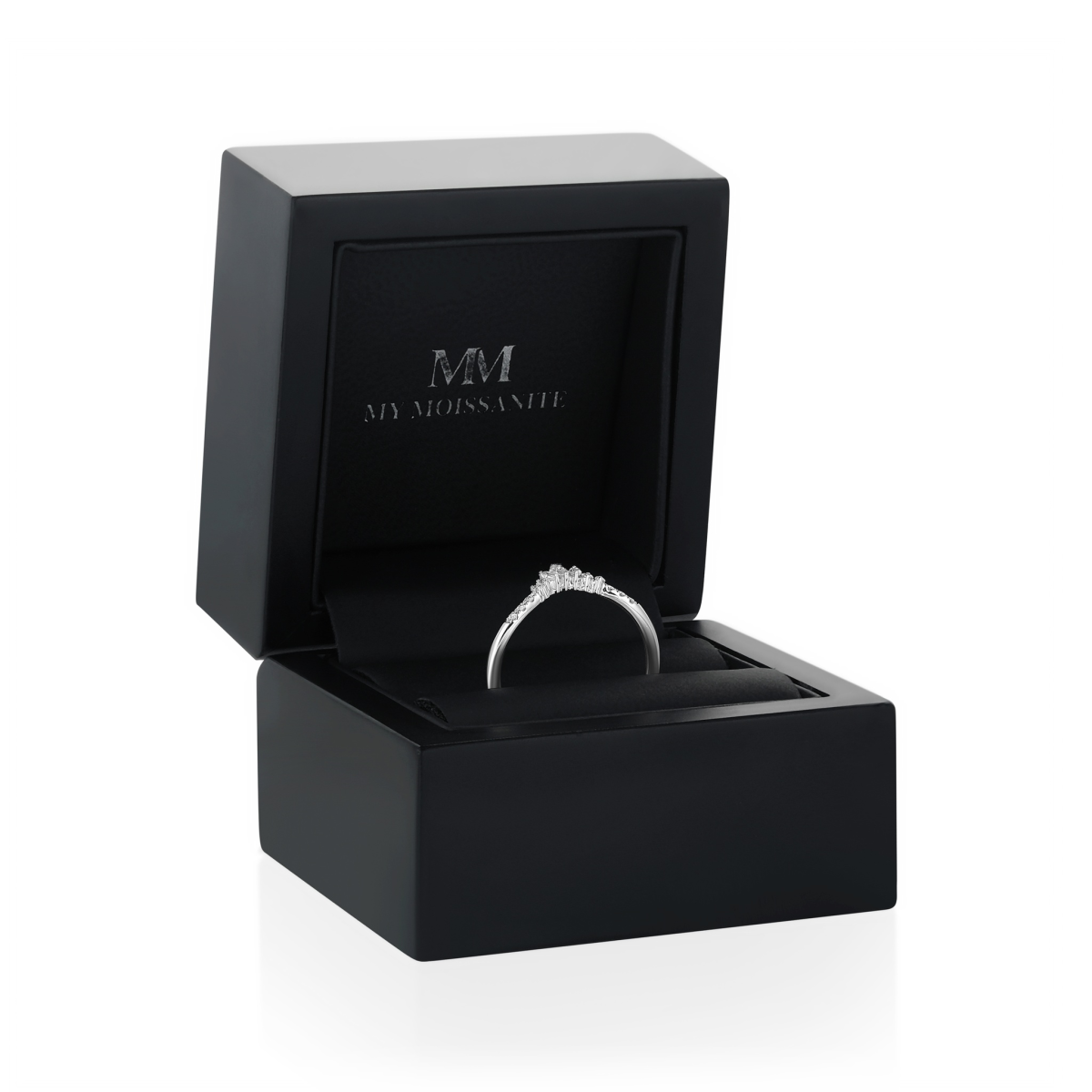 Serenella - Marquise and Round Moissanite Wedding Band