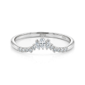 Serenella - Marquise and Round Moissanite Wedding Band