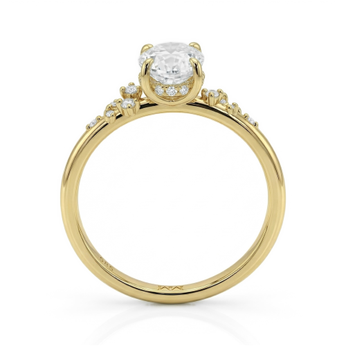 Ethereal Elegance Set - Ovaline & Serenella Moissanite Bridal Set With Marquise Accents