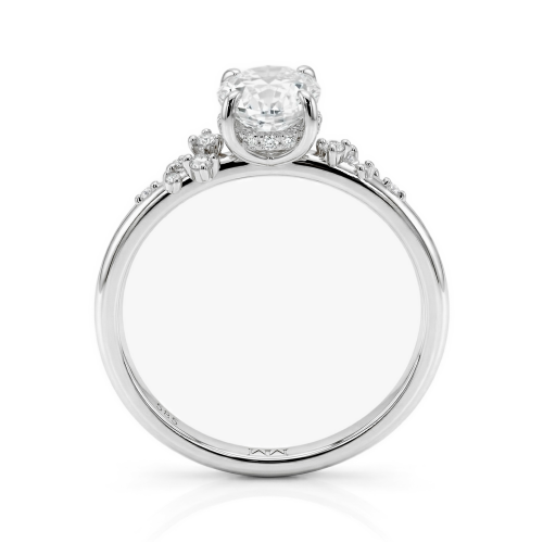 Ethereal Elegance Set - Ovaline & Serenella Moissanite Bridal Set With Marquise Accents