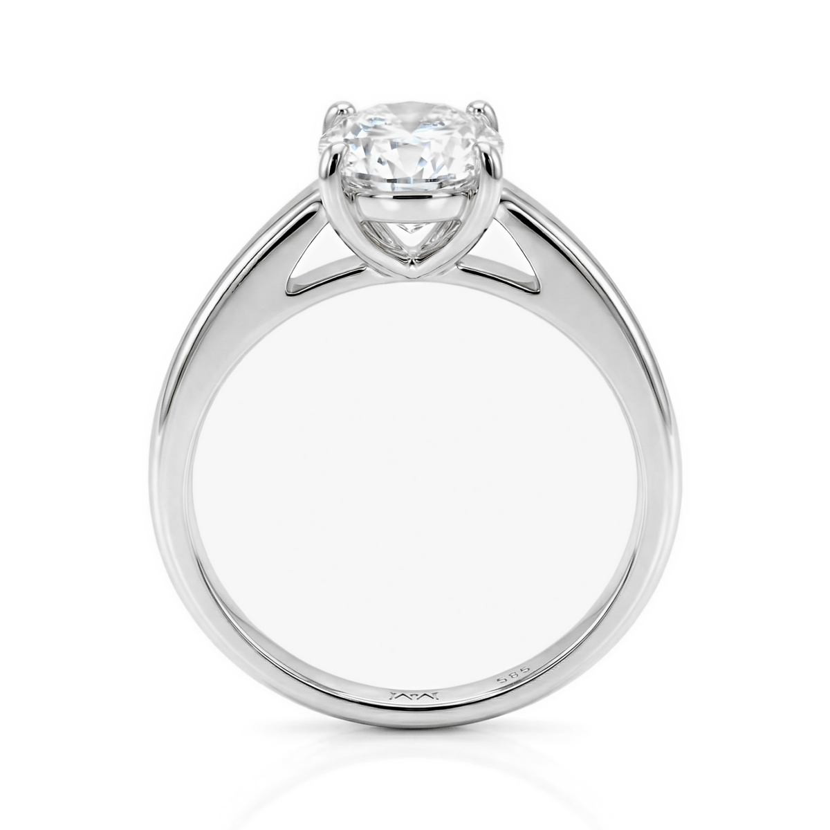 Elara - Cushion Solitaire Moissanite Ring | My Moissanite