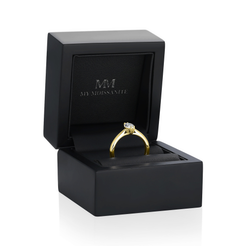 Liana - Marquise Solitaire Moissanite Ring