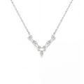 Adelina - Elegant Moissanite Necklace with Marquise Accents