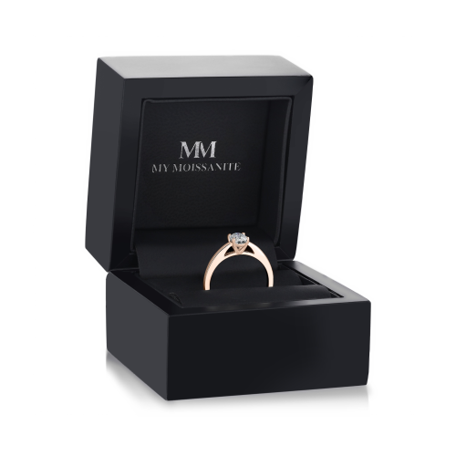 Eloise - Oval Solitaire Moissanite Ring