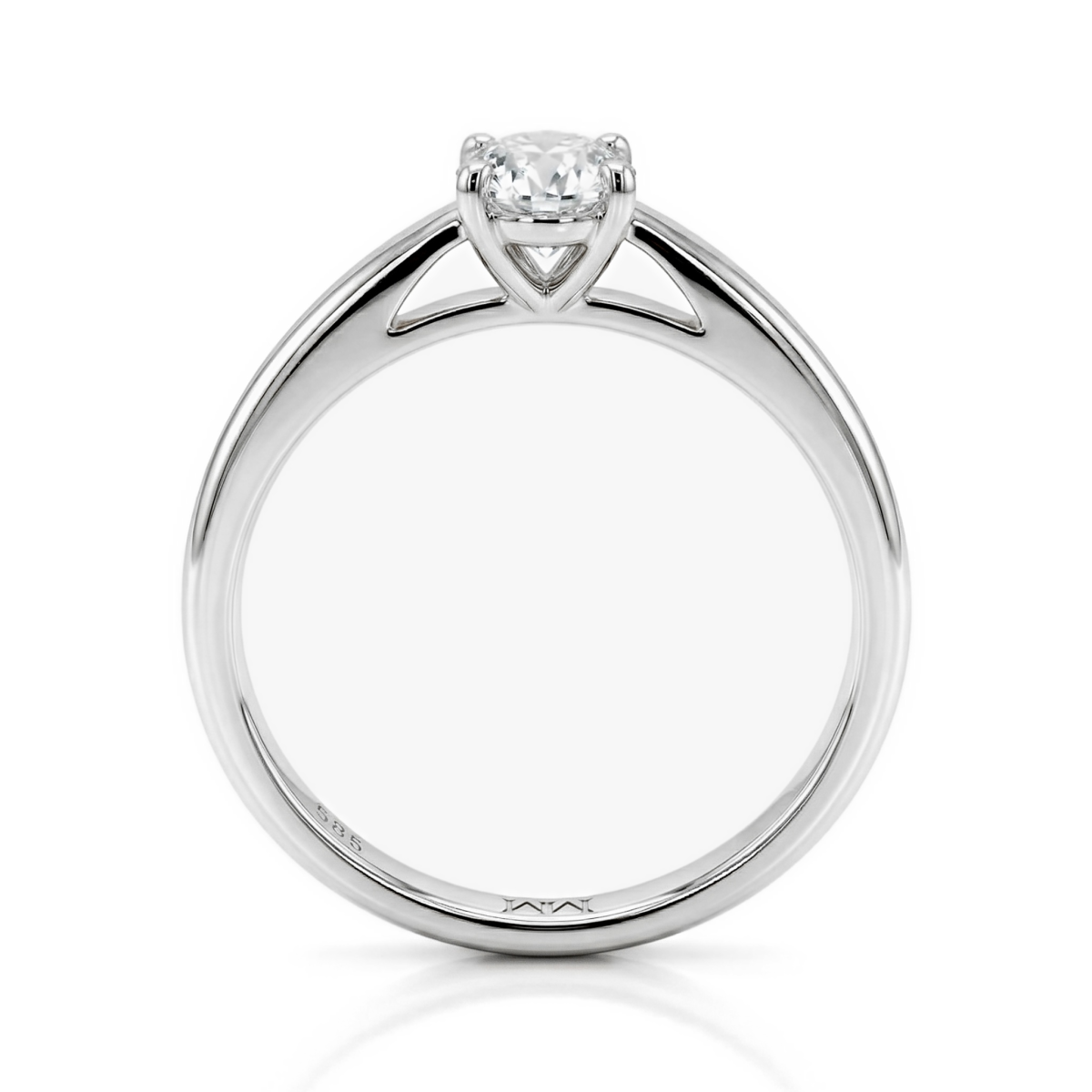 Eloise - Oval Solitaire Moissanite Ring