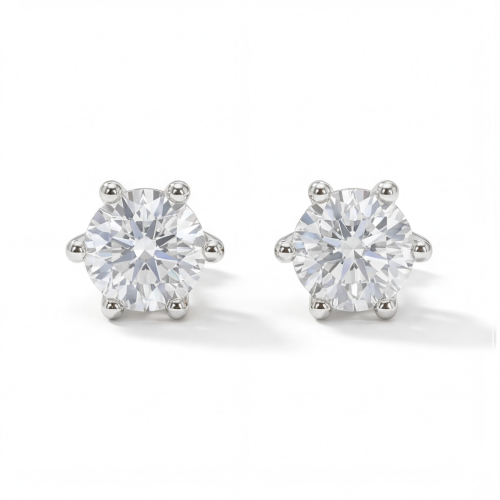 Zephyra - Elegant Screwback Moissanite Stud Earrings