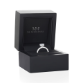 Amoretta - Heart Cut Moissanite Engagement Ring With Pavé Shoulders
