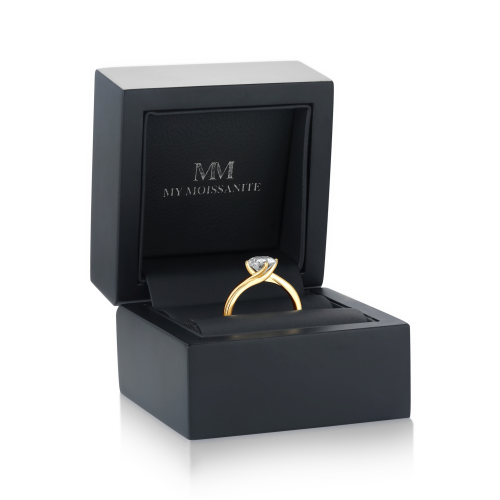 Circline - Classic Round Moissanite Solitaire Engagement Ring