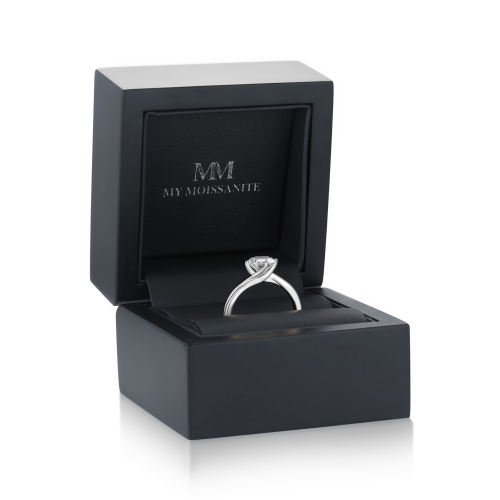 Circline - Classic Round Moissanite Solitaire Engagement Ring