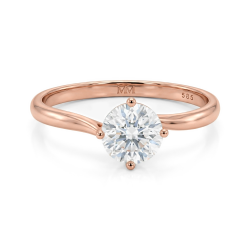 Circline - Classic Round Moissanite Solitaire Engagement Ring