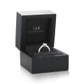 Larissa - Pear Solitaire Moissanite Ring