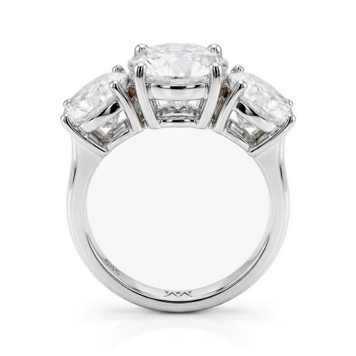 Triadique - Classic Three-Stone Moissanite Engagement Ring