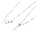 Papillia - Butterfly Charm Moissanite Accent Necklace