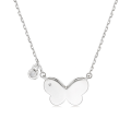 Papillia - Butterfly Charm Moissanite Accent Necklace