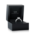 Glimmerette - Luxurious Halo Moissanite Ring with Pavé Accents
