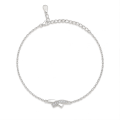 Halcyon - Moissanite Crescent Bracelet with Pavé Setting