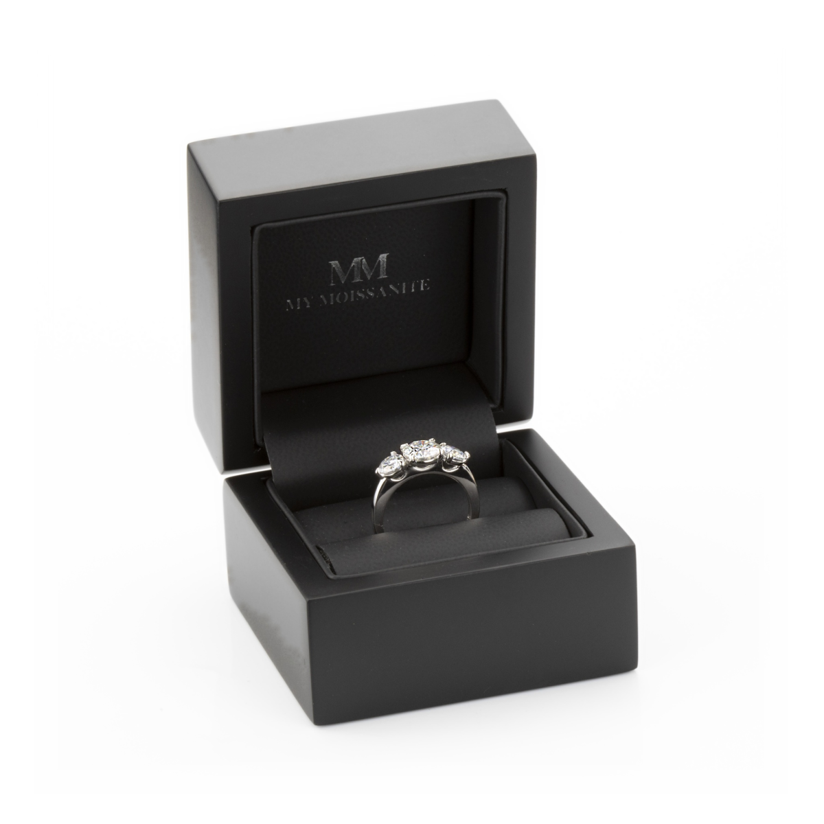 Aventine - Triple Moissanite Ring | My Moissanite