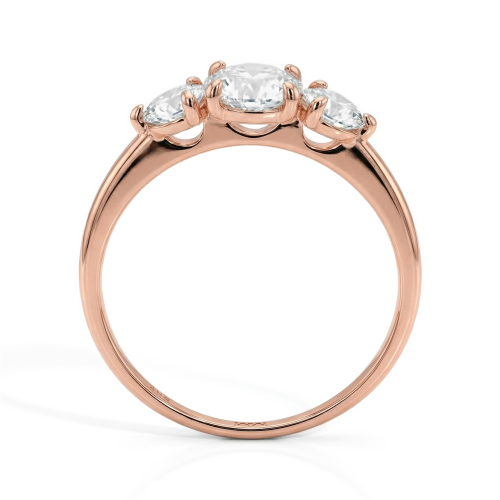 Aventine - Triple Moissanite Ring