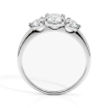 Aventine - Triple Moissanite Ring | My Moissanite