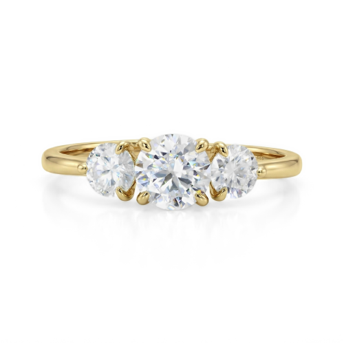 Aventine - Triple Moissanite Ring