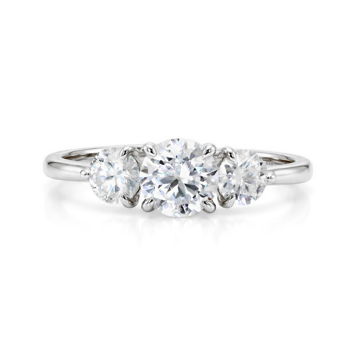 Aventine - Triple Moissanite Ring | My Moissanite
