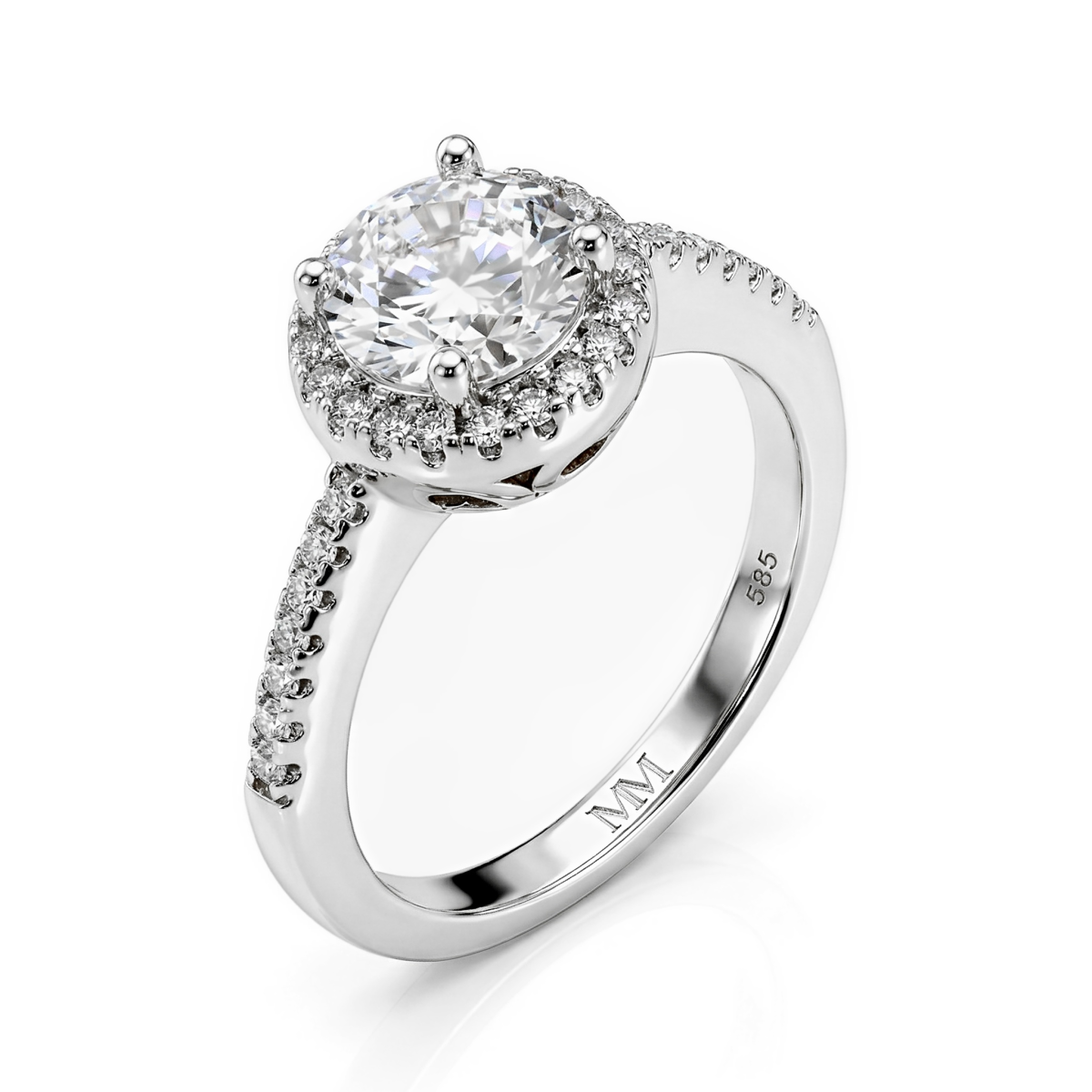 Seraphina - Moissanite Halo Engagement Ring | My Moissanite