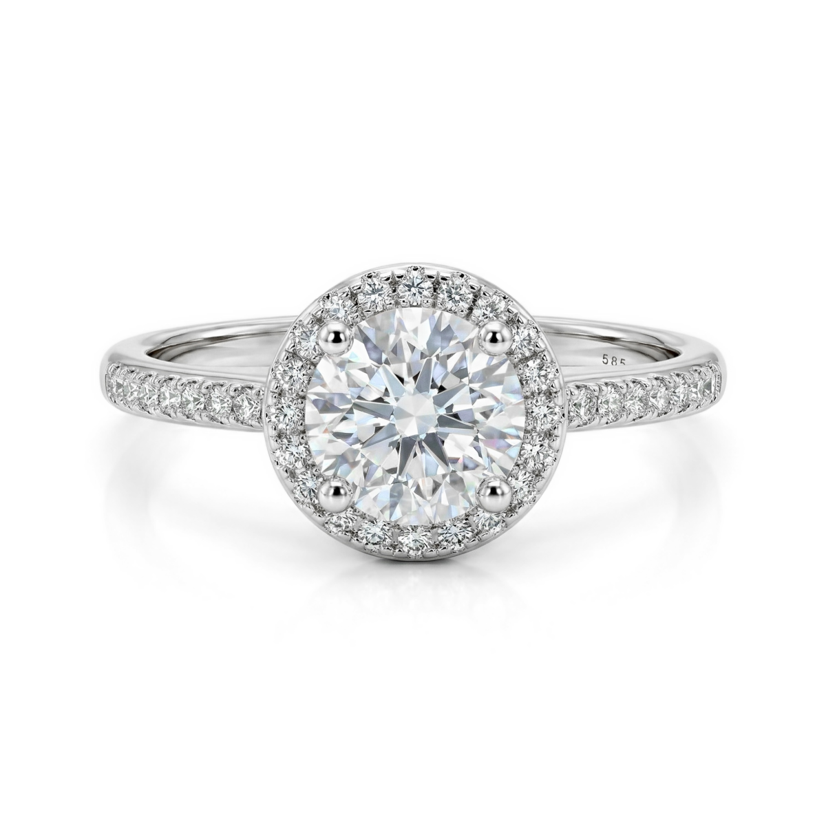 Seraphina - Moissanite Halo Engagement Ring | My Moissanite