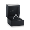 Lumiere - Radiant Cut Moissanite Ring with Channel-Set Stones