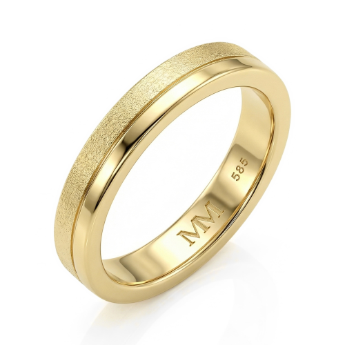 Fortis - Brushed and Polished Men's Stylish Ring