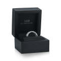 Cresta - Wide Pavé Set Moissanite Engagement Ring