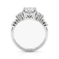 Astral - Moissanite Engagement Ring with Side Stones