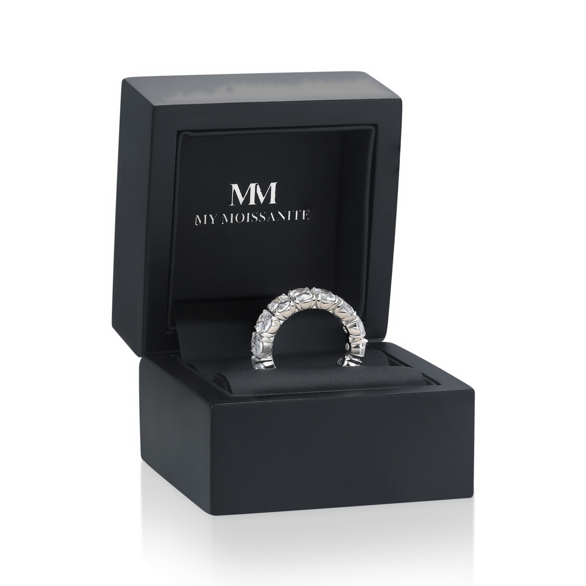 Daphne - Oval Cut Moissanite Full Eternity Ring