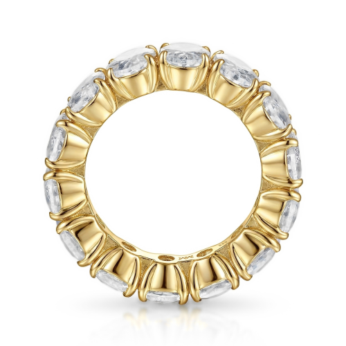 Daphne - Oval Cut Moissanite Full Eternity Ring