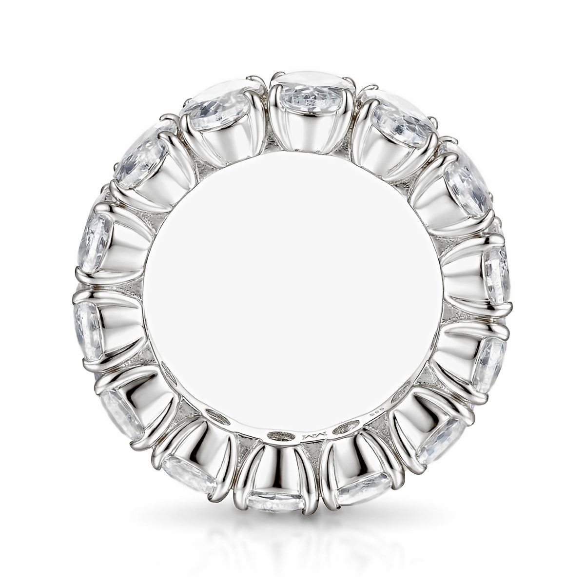 Daphne - Oval Cut Moissanite Full Eternity Ring