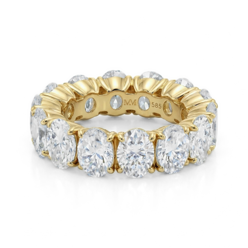 Daphne - Oval Cut Moissanite Full Eternity Ring