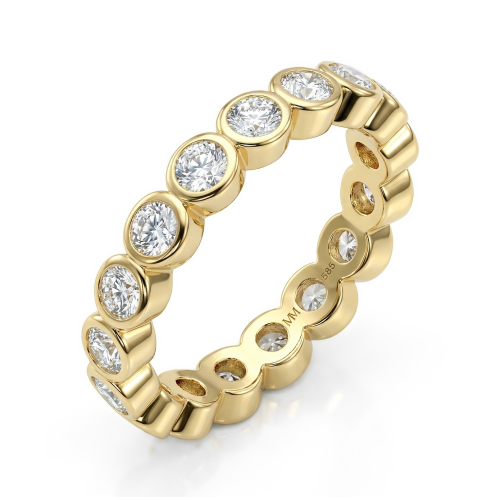 Orbella - Bezel Set Moissanite Eternity Ring