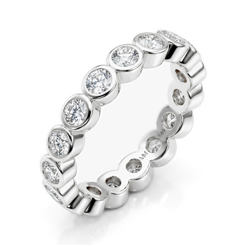 Orbella - Bezel Set Moissanite Eternity Ring