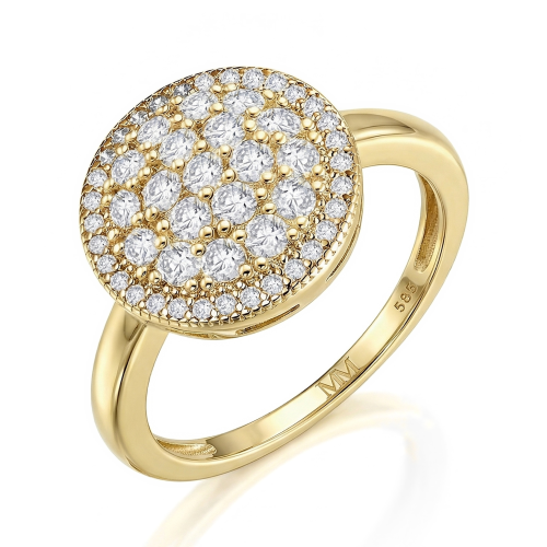 Cirilla - Moissanite Pavé Cluster Ring
