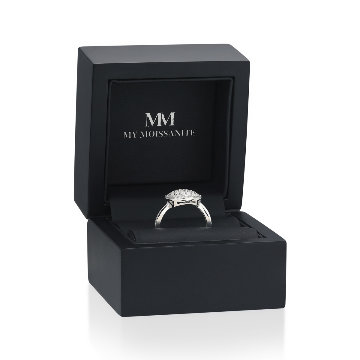 Cirilla - Moissanite Pavé Cluster Ring