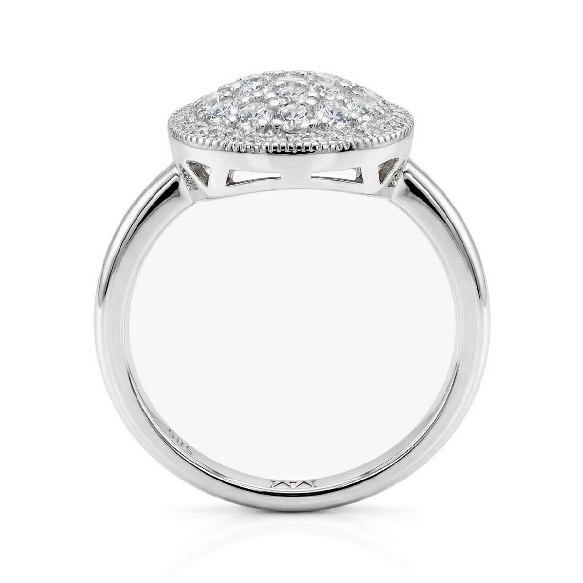 Cirilla - Moissanite Pavé Cluster Ring