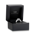 Sylphie - Moissanite Engagement Ring With Double Side Stones