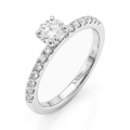 Finesse - Moissanite Engagement Ring With Side Stones