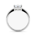 Stellar - Moissanite Engagement Ring with Pavé-Set Side Stones and Split Shank