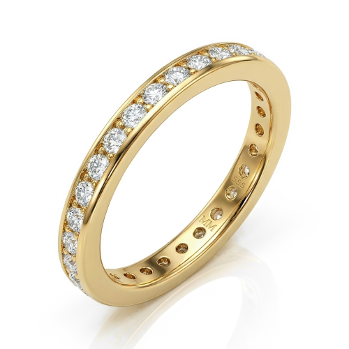 Zenora - Moissanite Eternity Ring with Channel Setting
