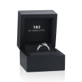 Lexis - Moissanite Ring With Cross And Crescent Pavé Design