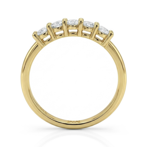 Quintella - 5 Stones Moissanite Anniversary Ring