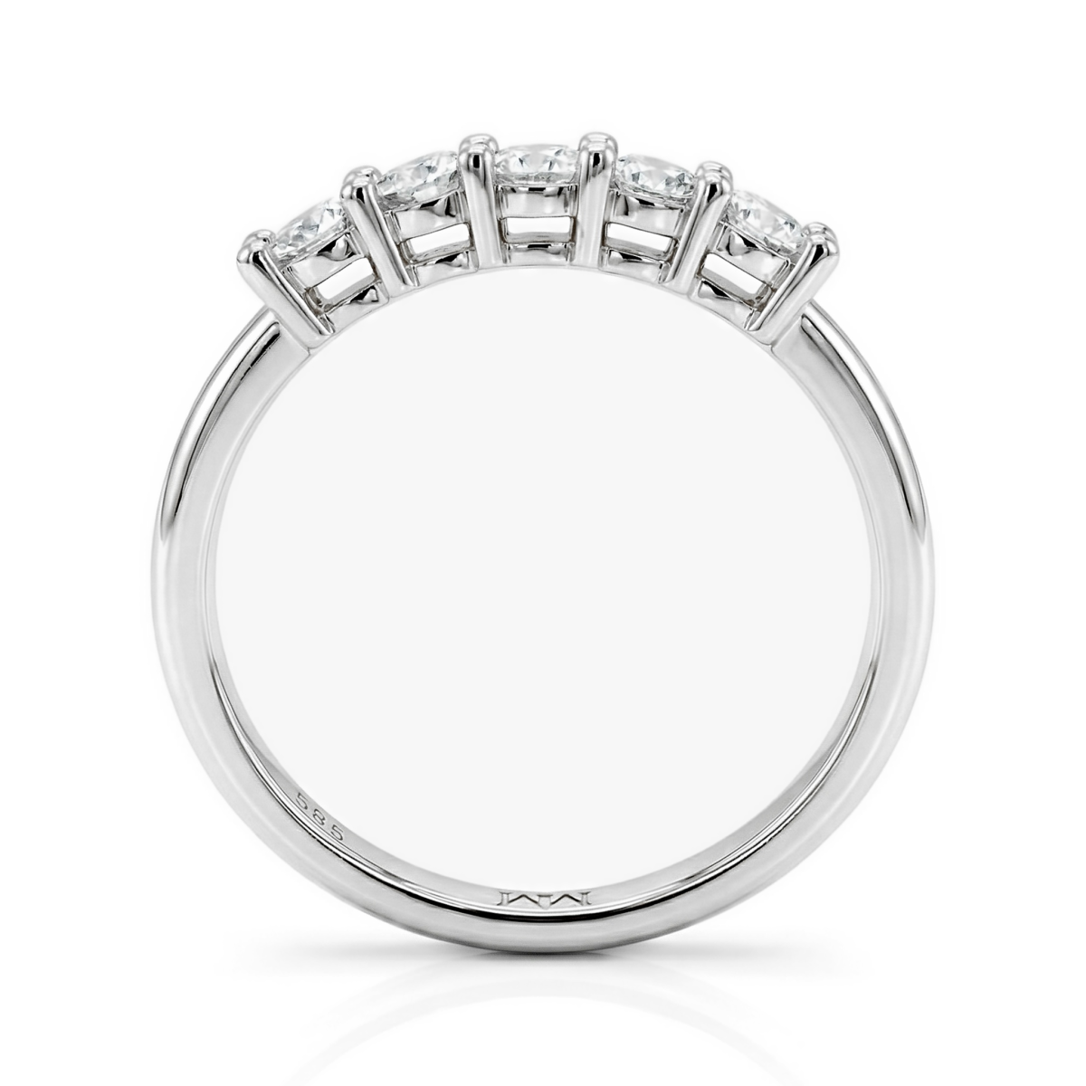 Quintella - 5 Stones Moissanite Anniversary Ring